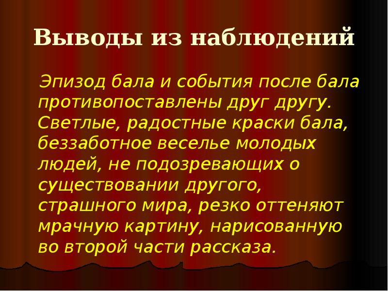 Образ после бала. Эпизод бала и события после бала противопоставлены. Вывод после бала. Заключение после бала. После бала Лев Николаевич толстой вывод.