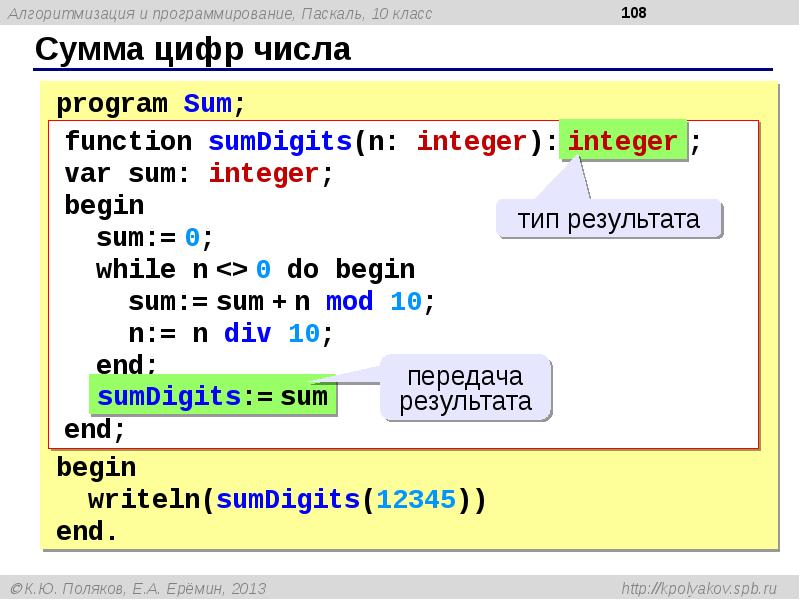 Сумма цифр в паскале. Числа в программировании. Цифры программирование. I В Паскале. Паскаль сумма цифр числа в массиве.