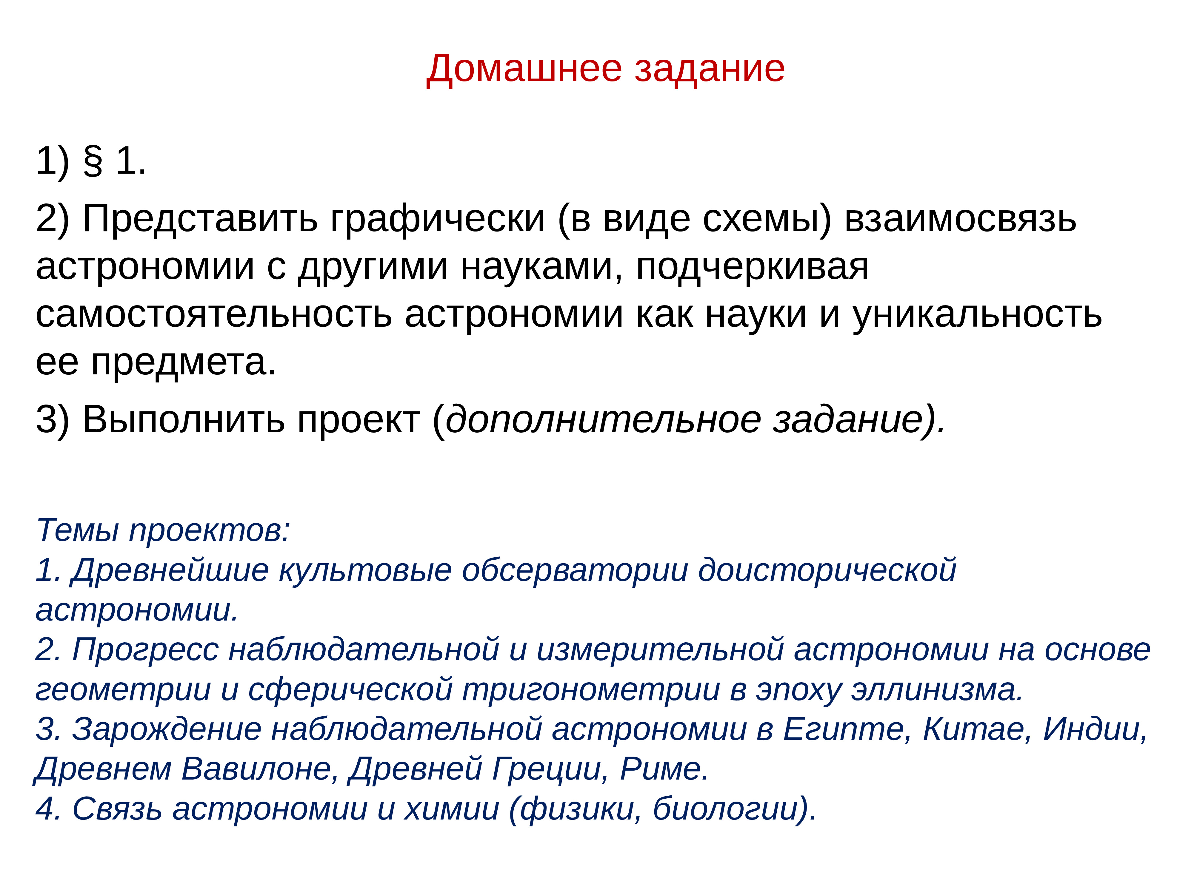 Взаимосвязь астрономии с другими науками в виде схемы