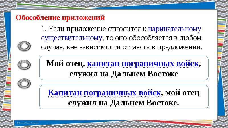 Обособленные определения и приложения презентация 8 класс