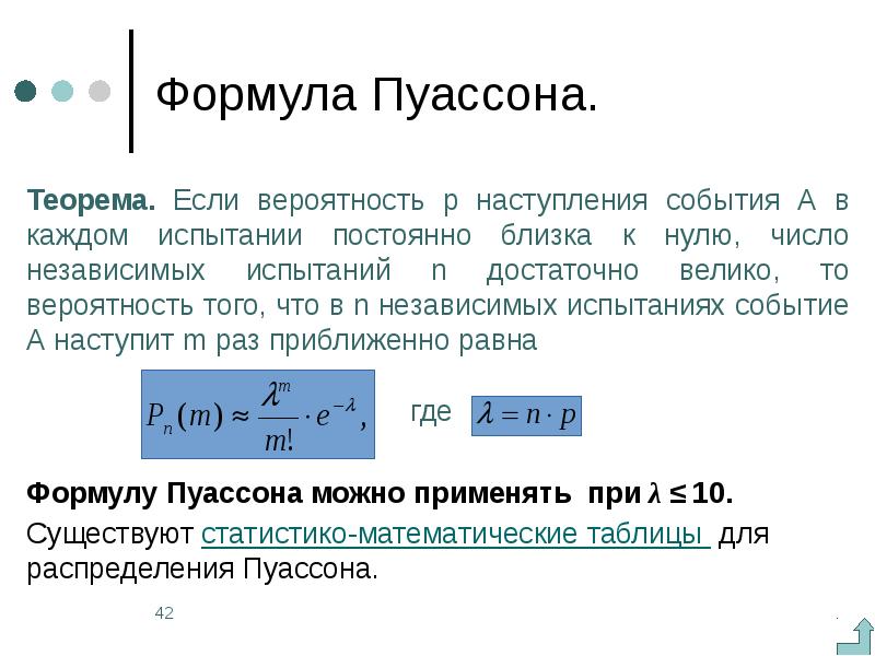 Распределение пуассона презентация