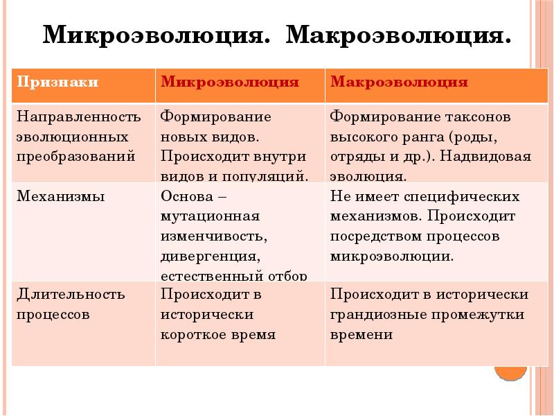 Микроэволюция. Материал для макроэволюции. Понятие о микроэволюции и макроэволюции. Микроэволюция и Макроэволюция. Материал для эволюционного процесса макроэволюции.