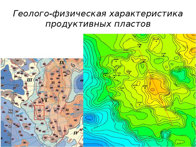 Структурная карта самотлорского месторождения