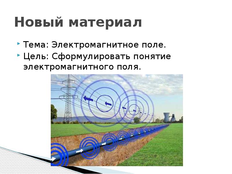 Магнитное поле киров. Понятие об импульсе электромагнитного поля. Наблюдение электромагнитного поля в природе. Магнитное поле и растения. Всякое изменение со временем магнитного поля приводит.