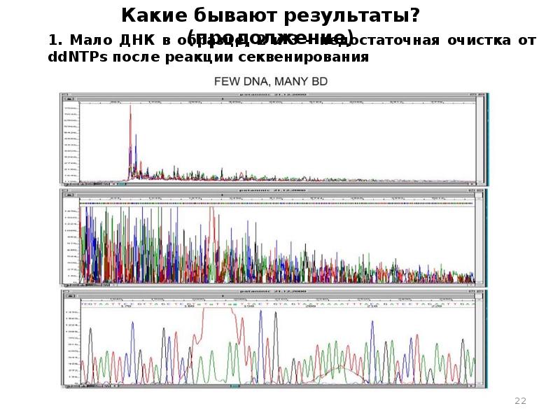 Результаты секвенирования