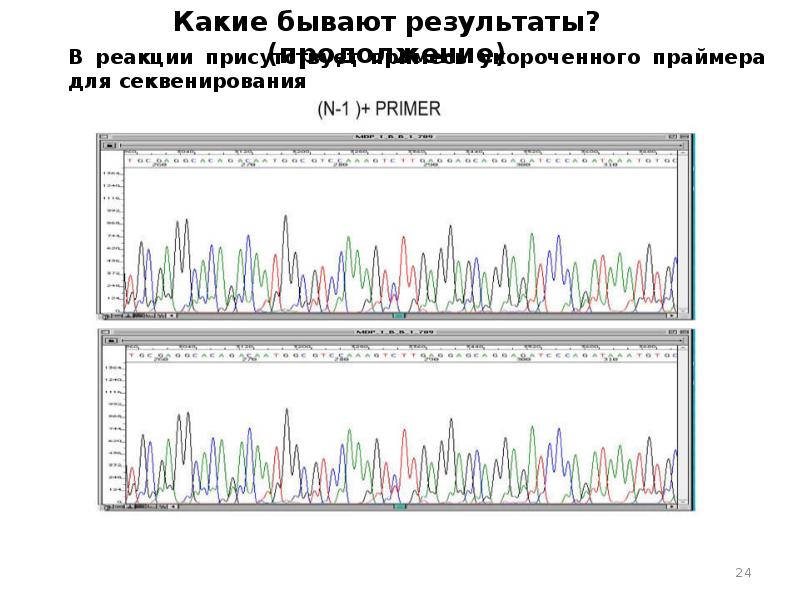 Результаты секвенирования