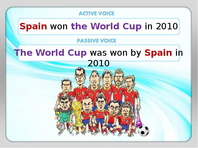 Was won by. Was won by