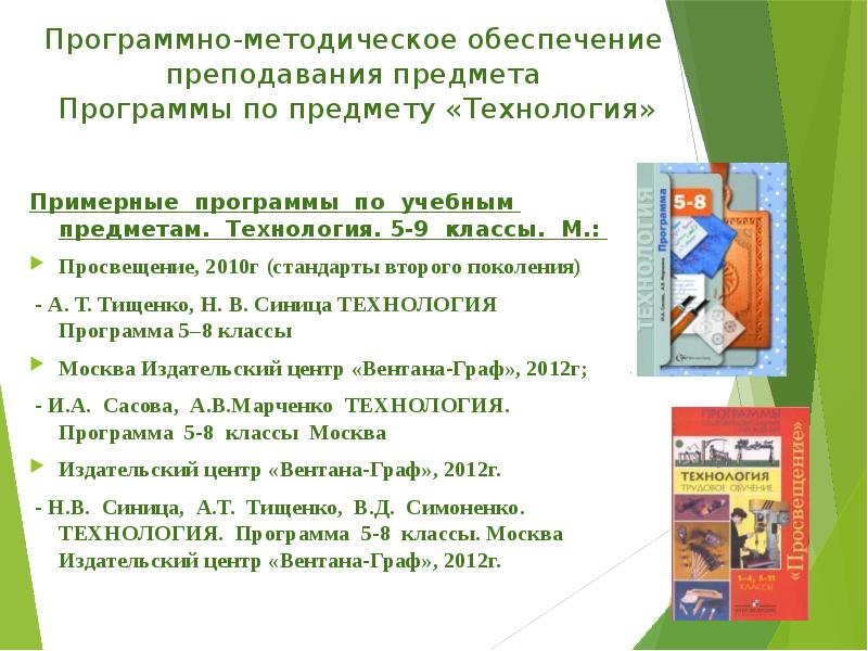 Программа предмета. Примерная программа по технологии. Методическое обеспечение программы. Программно методическое обеспечение предмета. Примерные программы по учебным предметам начальная школа.