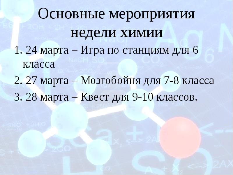 Проект по химии 1 курс