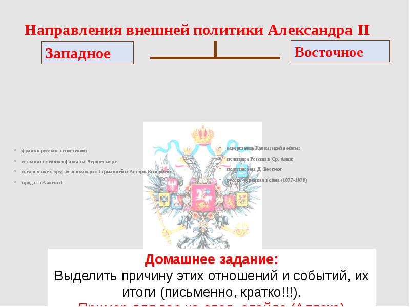 2 направления внешней политики