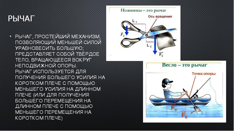 Презентация на тему рычаги в природе и в быту