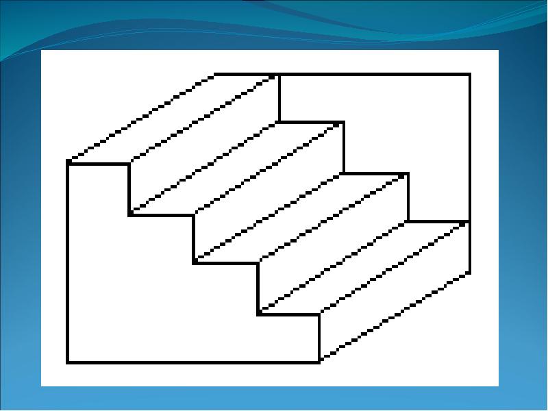 Оптическая иллюзия картинки лестница