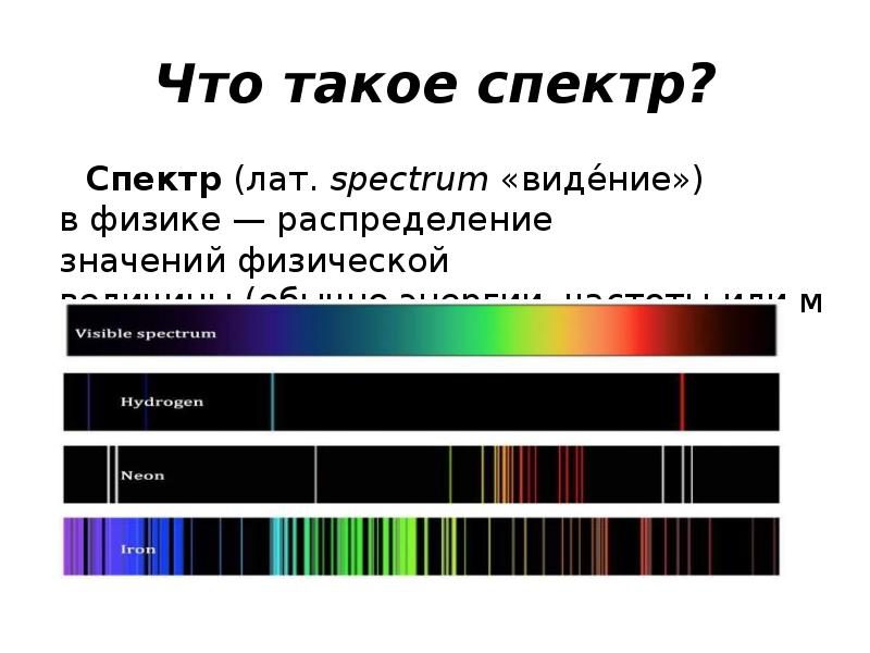 Чем отличаются линейчатые спектры различных элементов