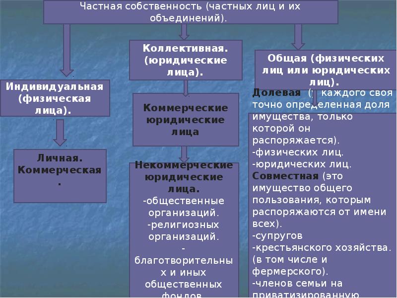 Карта частной собственности