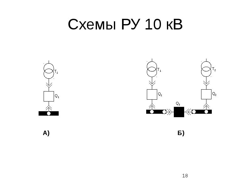 Схема ру 10кв