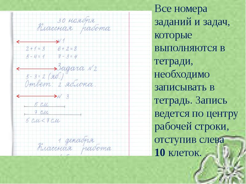 Сделать записи в тетради. Оформление записей в тетради. Оформление тетрадей 1 класс. Как записать тетрадь. Оформление доклада в тетради.