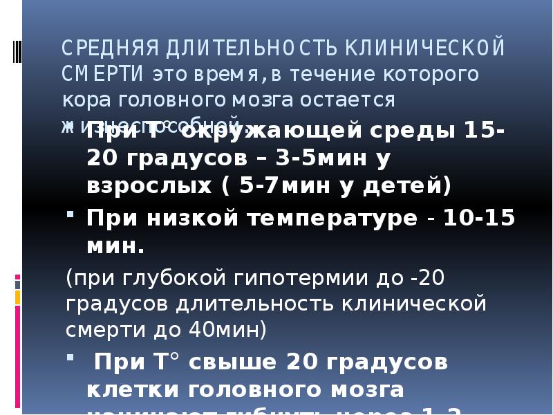 Продолжительность клинической