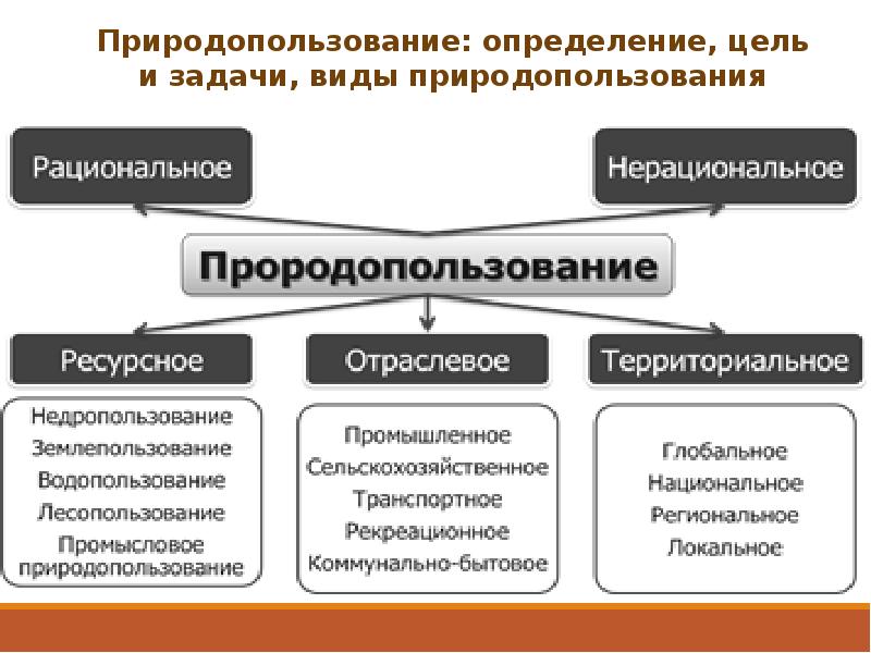 Схема нерационального природопользования