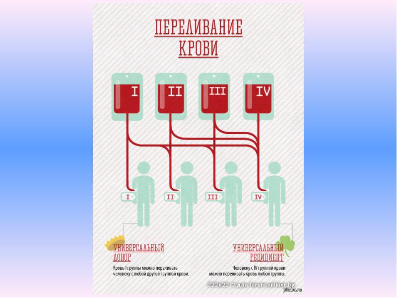 Группа крови картинка как получается