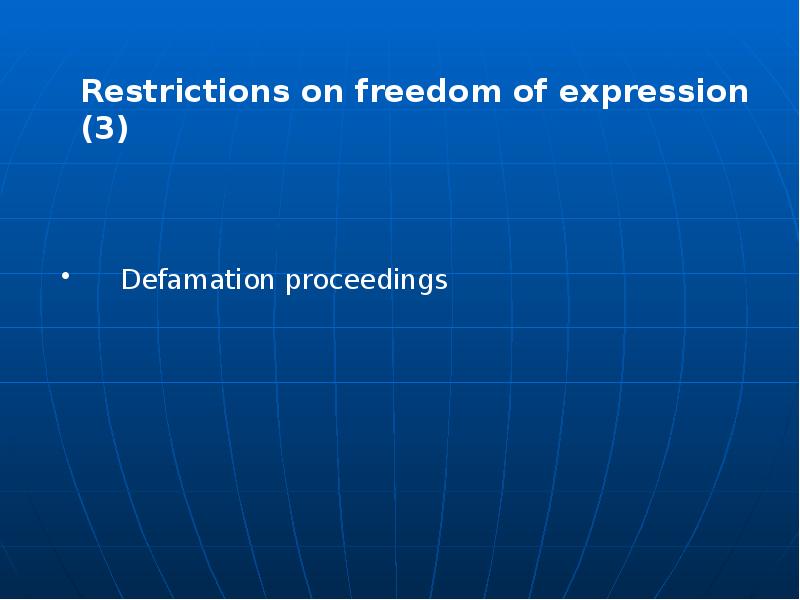Freedom of expression. Freedom of expression