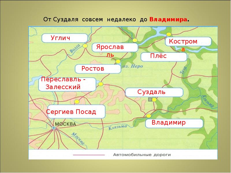 Технологическая карта урока окружающего мира 3 класс золотое кольцо россии