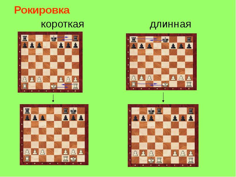 Рокировка
короткая Рокировка
короткая