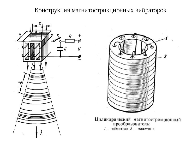 Схема магнитострикционный преобразователь