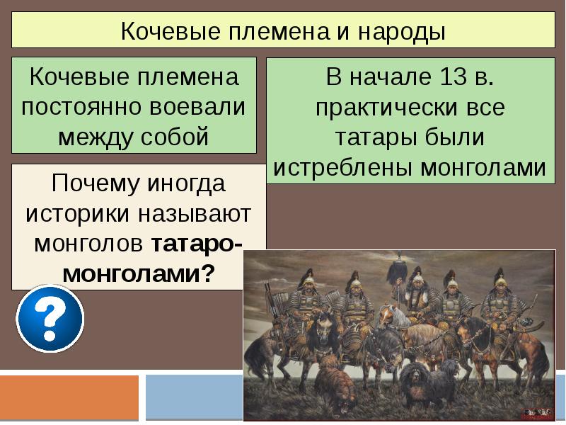 Тест по теме монгольская империя