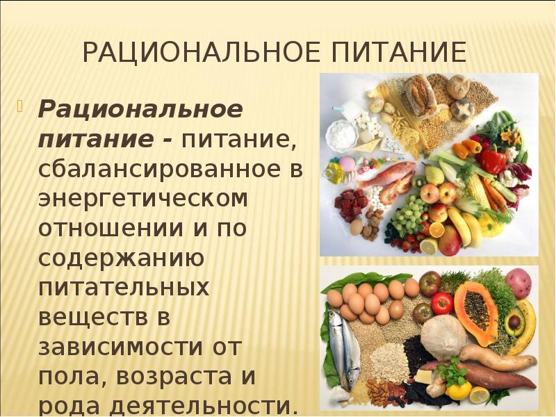 Схема рационального питания