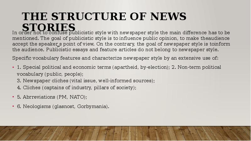 newspaper articles and scientific genres
