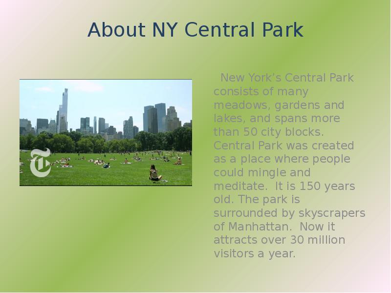 Central Park in New York