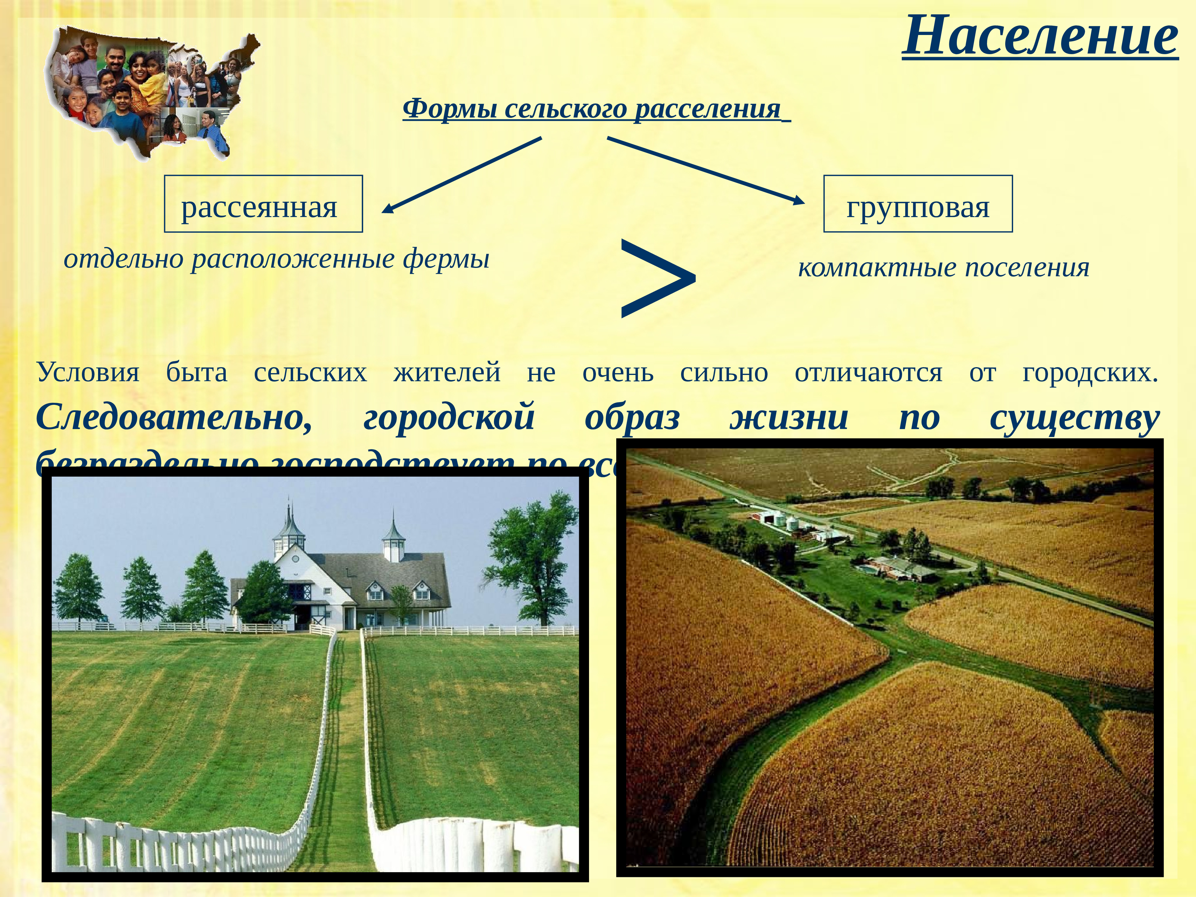 Тип сельского населения