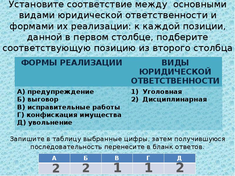 Соответствие между формами. Столбце подберите соответствующую позицию из. Установите соответствие между видами юридической штраф. Выговор вид юридической ответственности. Установите соответствие между основными видами юридических.