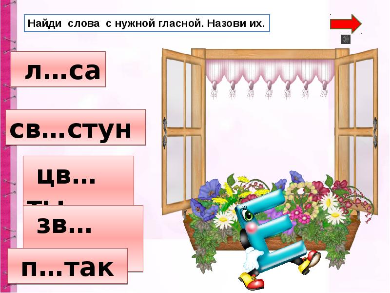 Правописание гласных в ударных и безударных слогах 1 класс конспект и презентация