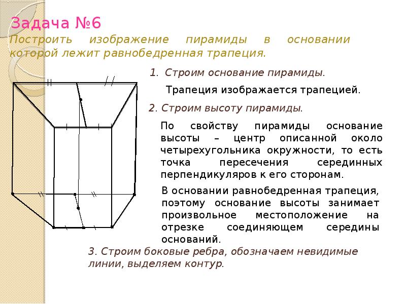 Презентация изображение пространственных фигур на плоскости 10 класс