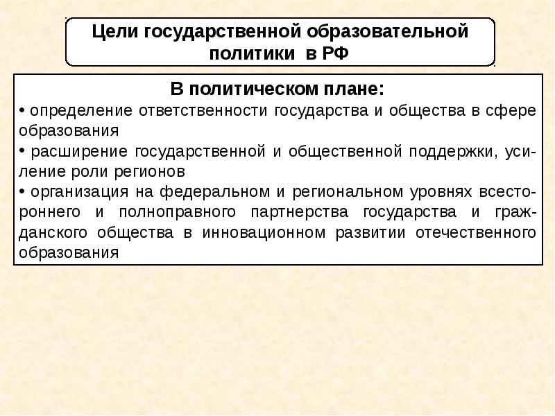 План по теме правовое регулирование отношений в сфере образования