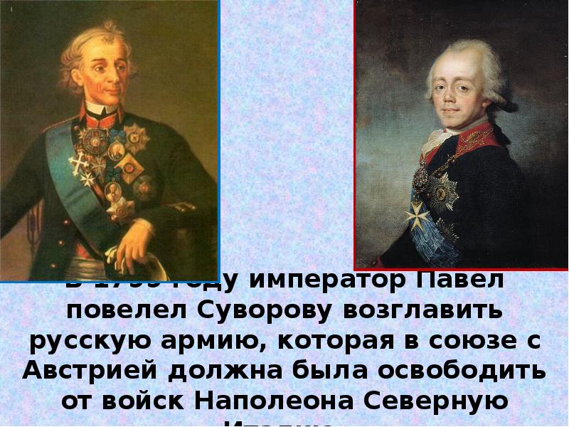 Итальянские и швейцарские походы суворова презентация