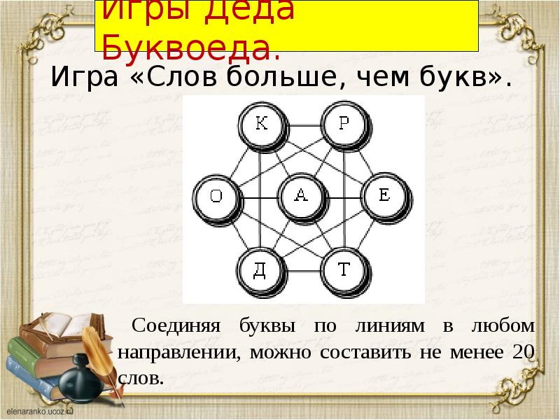 Игры Деда Буквоеда.