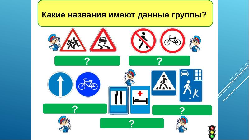 Картинки расставь правильно дорожные знаки