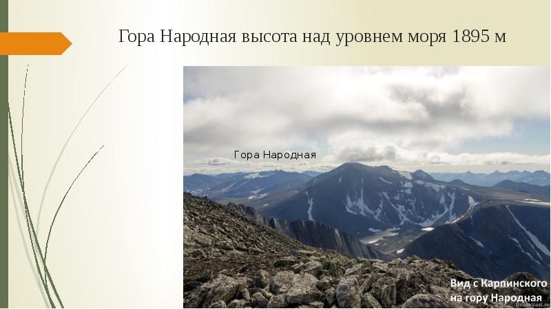 Какая высота горы народной. Гора народная 1895 м. Гора народная (1895 метров). Гора народная высота над уровнем моря. Гора народная высота.