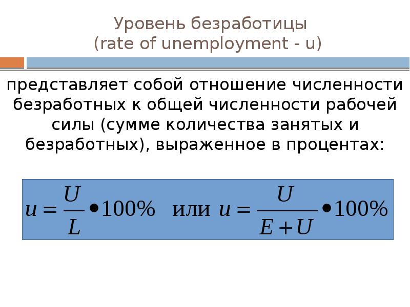 Уровень безработицы определяется как отношение числа безработных к. Потери от безработицы формула. Отношение численности безработных к численности рабочей силы это. Отношение числа занятых к общему объему рабочей силы.