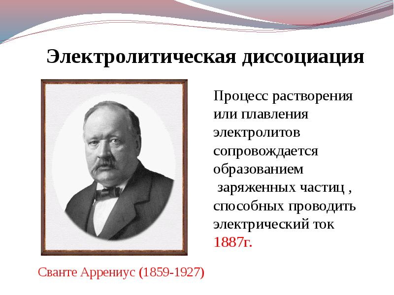 Презентация вклад отечественных ученых в развитие теории электролитической диссоциации