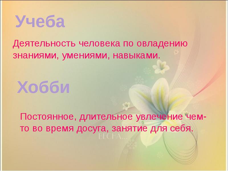 Презентация по обществознанию 6 класс мир увлечений