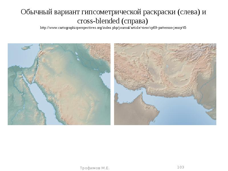 Гипсометрический способ изображения рельефа