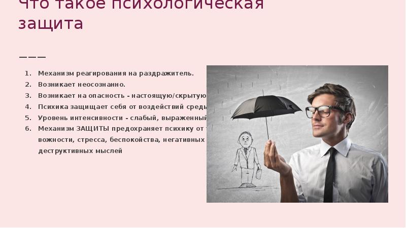 Психологические защиты презентация