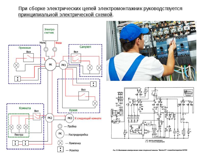 Чтение электрических схем презентация