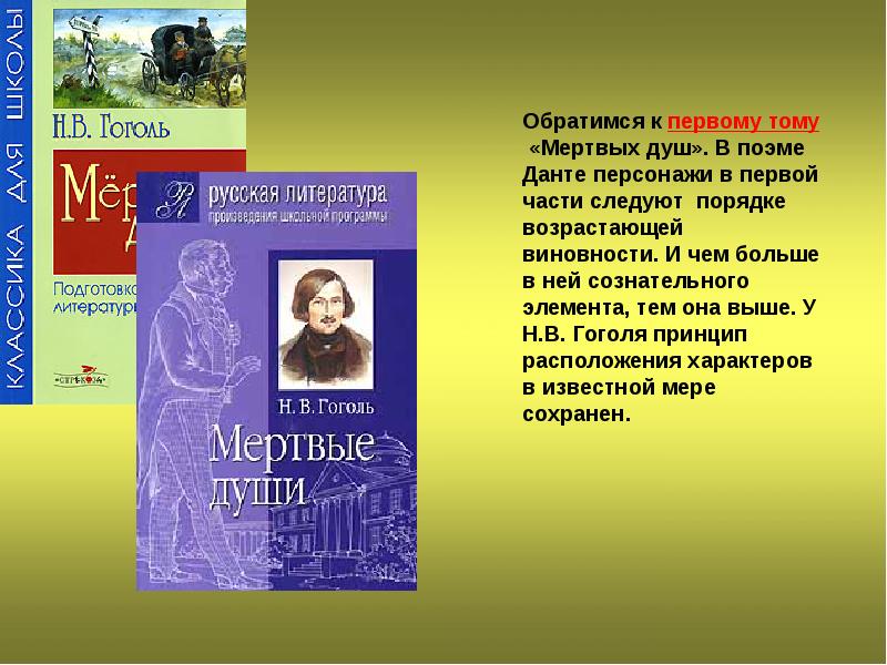 Почему сжег 2 том мертвые души гоголь. "Как связаны строки из поэмы Данте с «мертвыми душами» Гоголя..