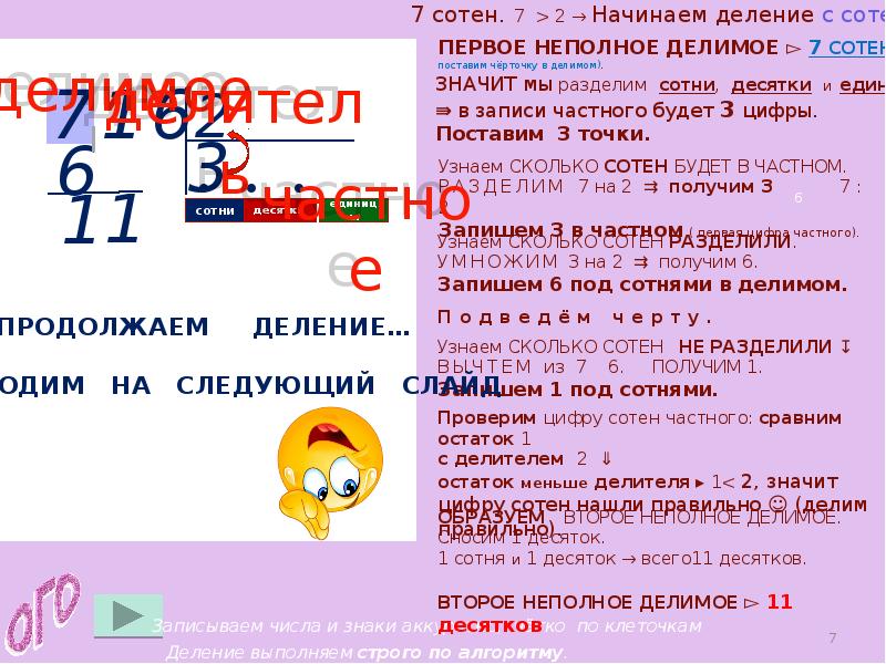 Презентация деление на 4