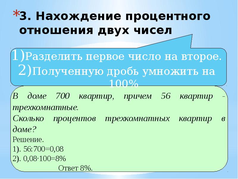 Нахождение процентного отношения двух чисел примеры Проценты в нашей жизни