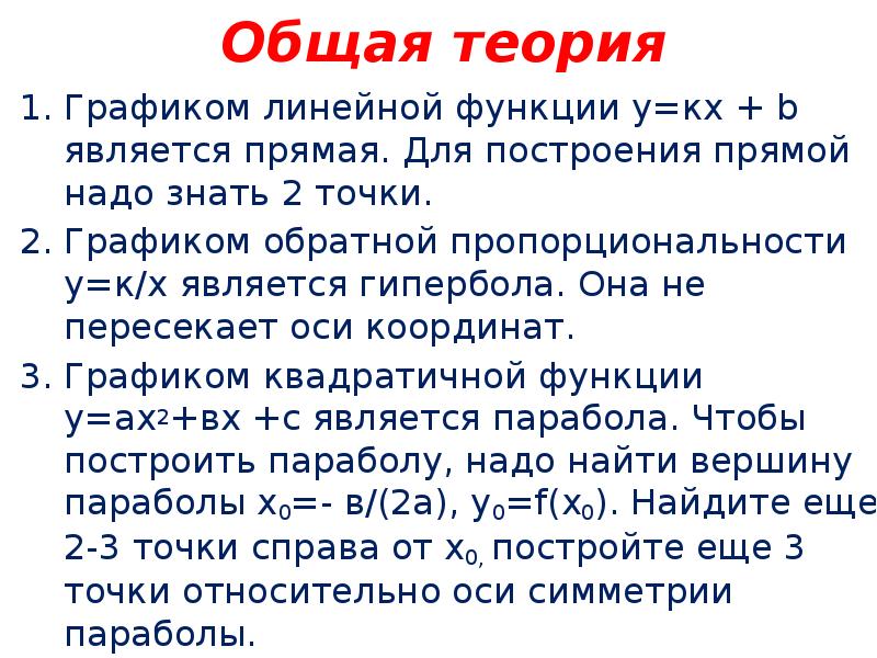 Решение з. Графики функций теория. Построение графиков теория. Тренажер по линейной функции. Теория по графикам.